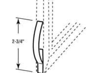 Image showing dimensions of corner leaf tension springs