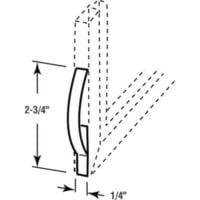 Image showing dimensions of corner leaf tension springs